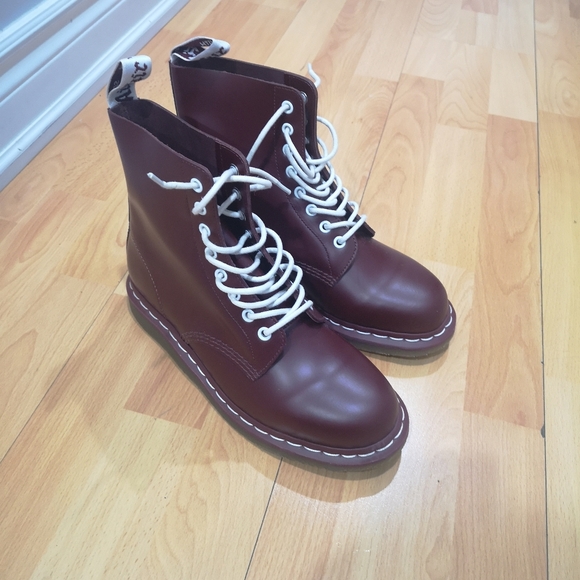 Dr. Martens 1460 Pascal 8-eye boots Cherry red Virginia leather - Picture 4 of 13